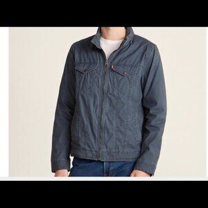 LEVI’S Men’s Parachute Commuter Trucker Cotton Hooded Full Zip Jacket – L